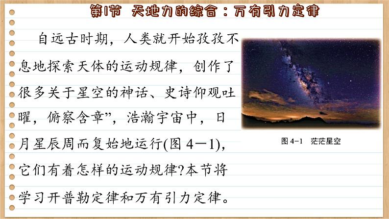 鲁科版高中物理必修第二册 第4章 第1节 天地力的综合:万有引力定律 PPT课件第7页
