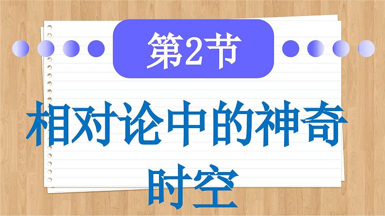 鲁科版高中物理必修第二册 第5章 第2节 相对论中的神奇时空 PPT课件第2页