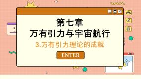 高中物理人教版 (2019)必修 第二册3 万有引力理论的成就课前预习ppt课件
