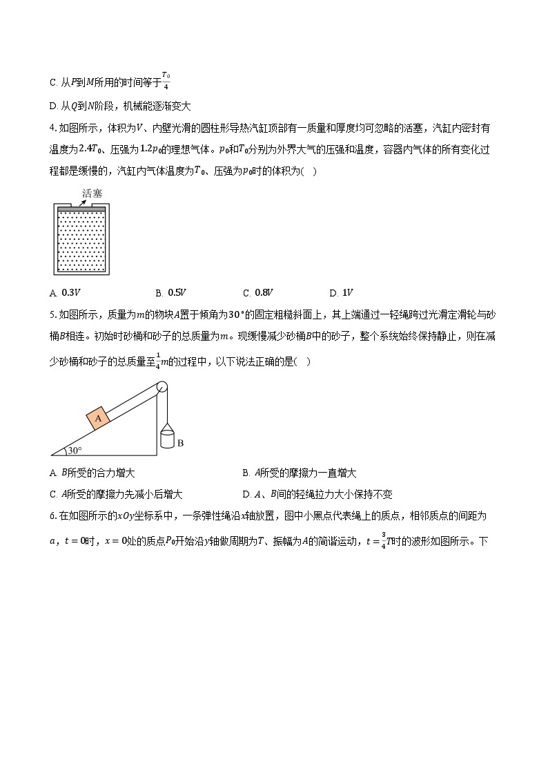 2023-2024学年广西部分学校高三（下）开学考试物理试卷（含解析）02