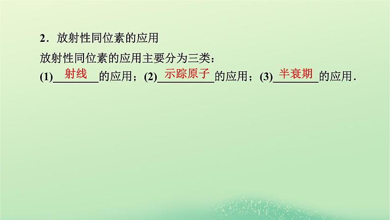 2024春高中物理第五章原子与原子核第四节放射性同位素课件(粤教版选择性必修第三册)06