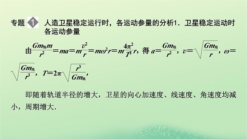 2024春高中物理第三章万有引力定律本章小结课件(粤教版必修第二册)07