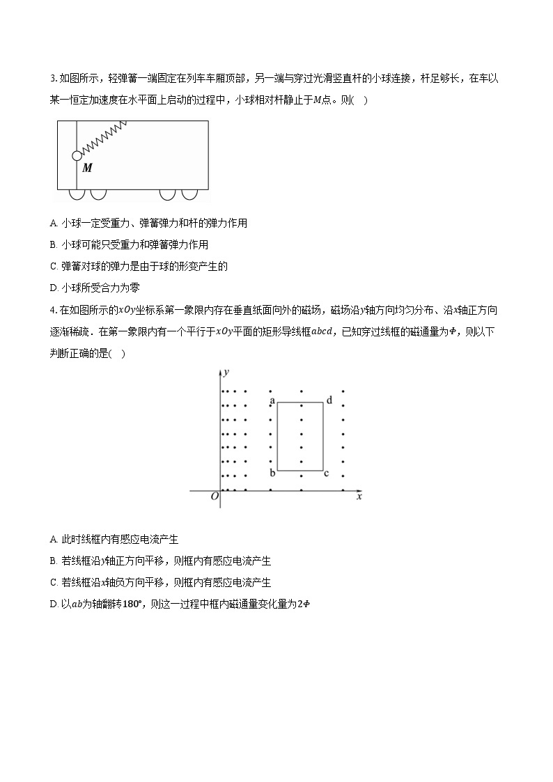 2023-2024学年安徽省芜湖市高二（下）第一次学情诊断物理试卷（A卷）（含解析）02