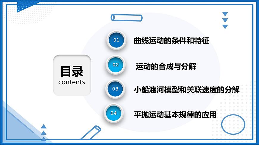 人教版2019必修第二冊高中物理同步課件 第五章 拋體運動 章末復(fù)習(xí)(課件)第2頁