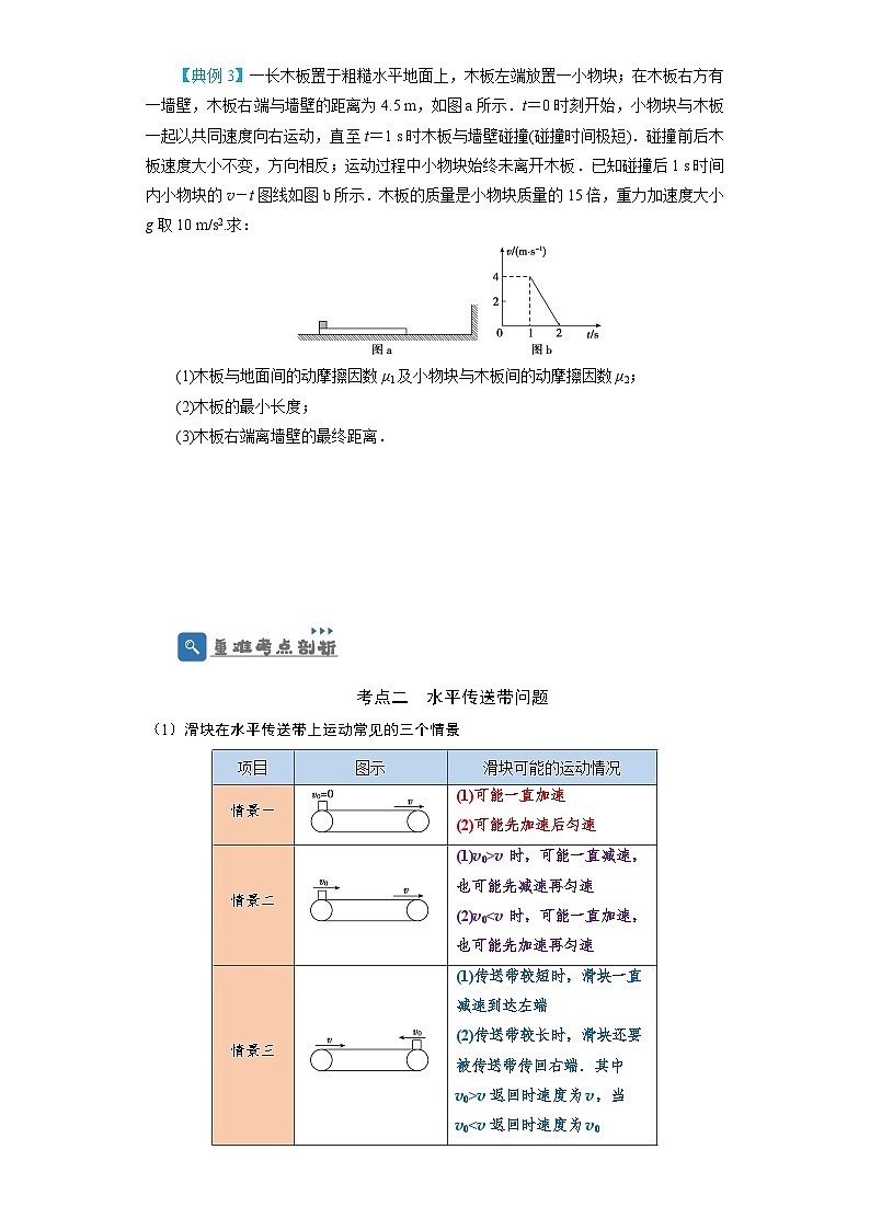 2024年高考一轮复习精细讲义第10讲 “板—块”+“传送带”问题(原卷版+解析)第3页