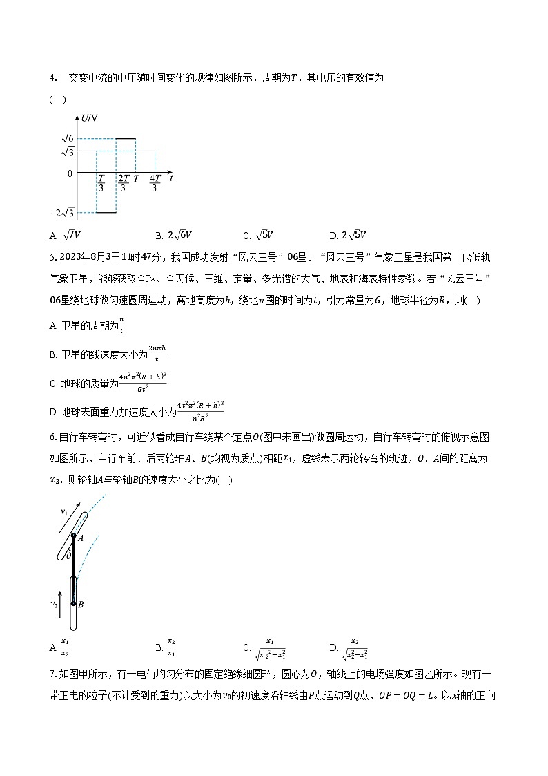 2023-2024学年重庆市渝中区好教育联盟高三(下)考试物理试卷(含解析)第2页