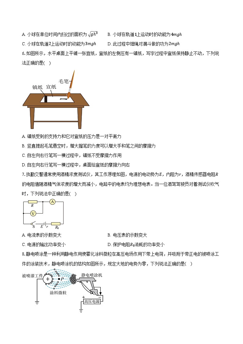 2023-2024学年湖南省岳阳市岳阳县高三(下)开学考试物理试卷(含解析)第3页