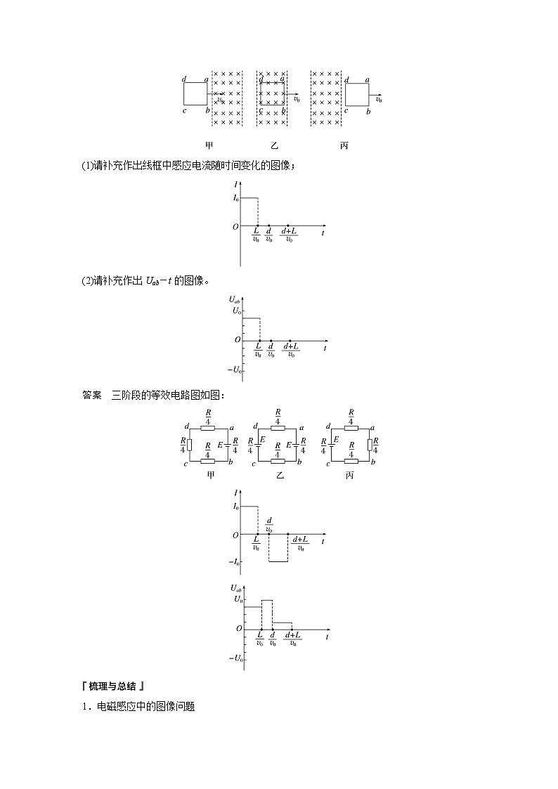 2024年高中物理新教材同步学案 选择性必修第二册 第2章 专题强化8 电磁感应中的图像问题(含解析)02