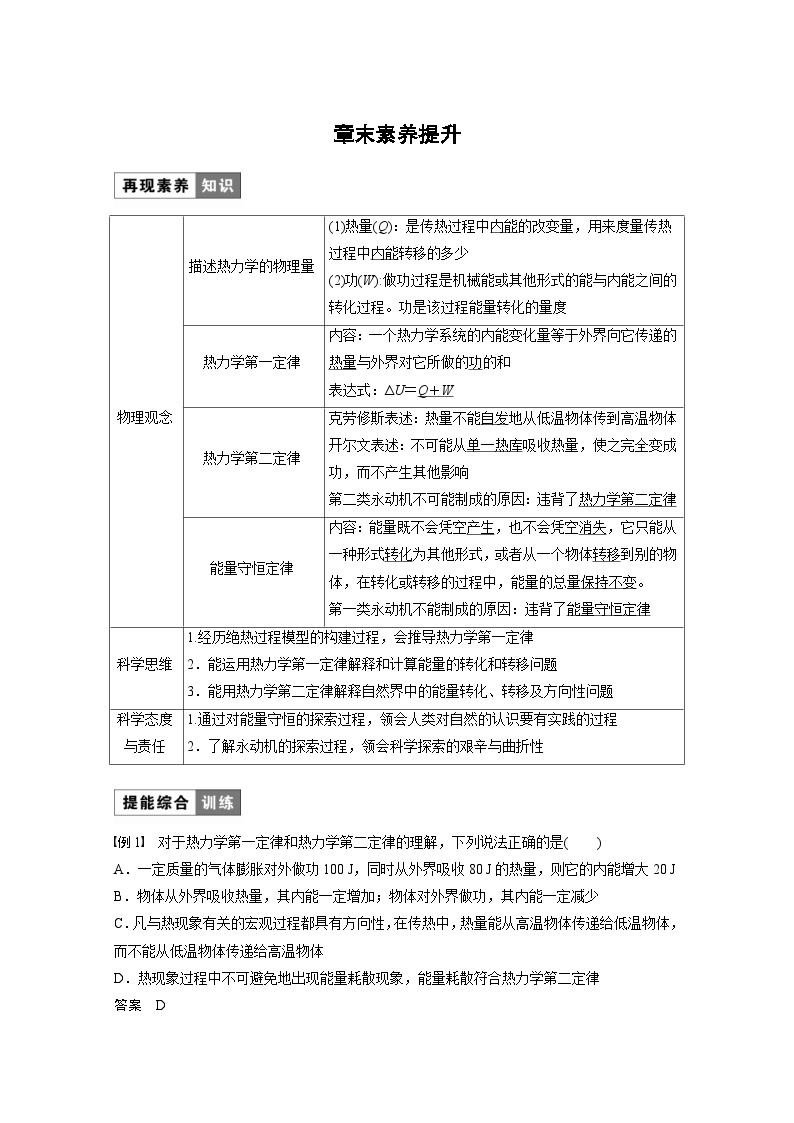 2024年高中物理新教材同步学案 选择性必修第三册  第3章 章末素养提升（含解析）01