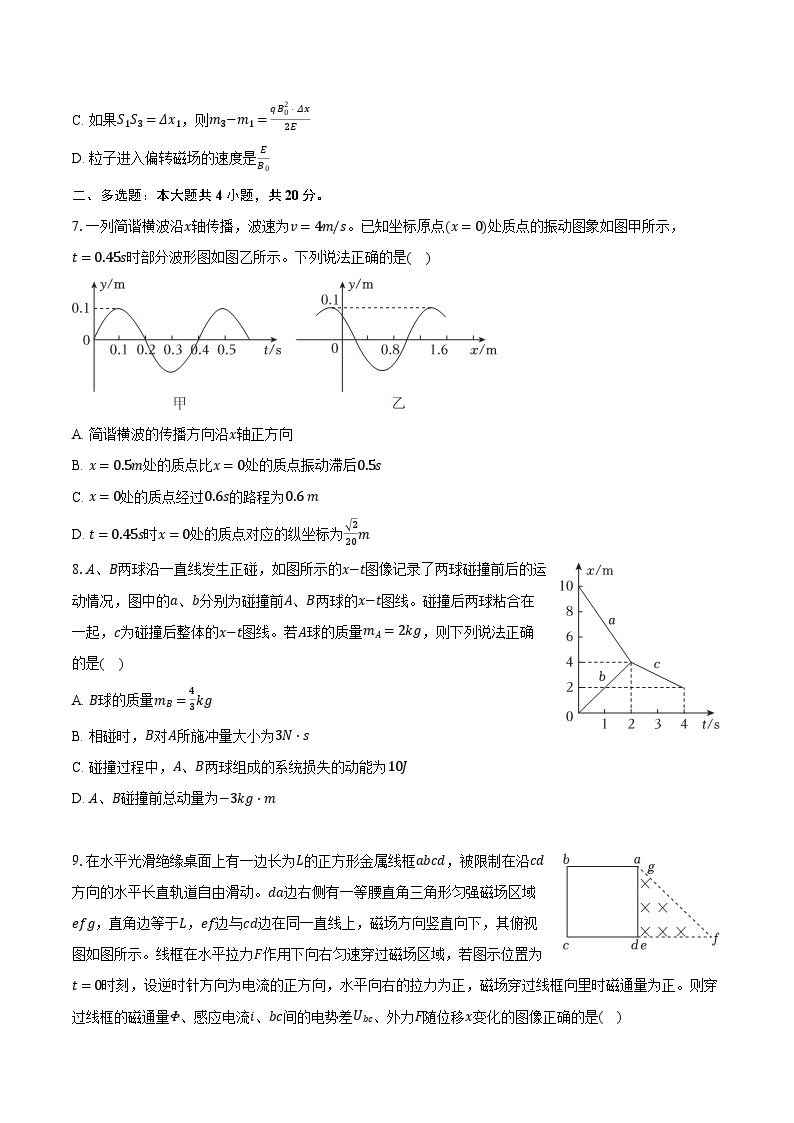 2023-2024学年湖南省长沙市天心区明德中学高二（下）入学物理试卷（含解析）03