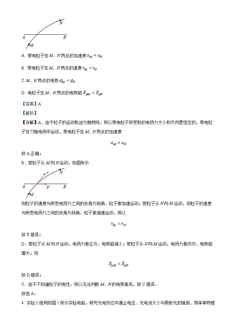 安徽省池州市2023-2024学年高三下学期开学考试物理试题 Word版含解析第3页