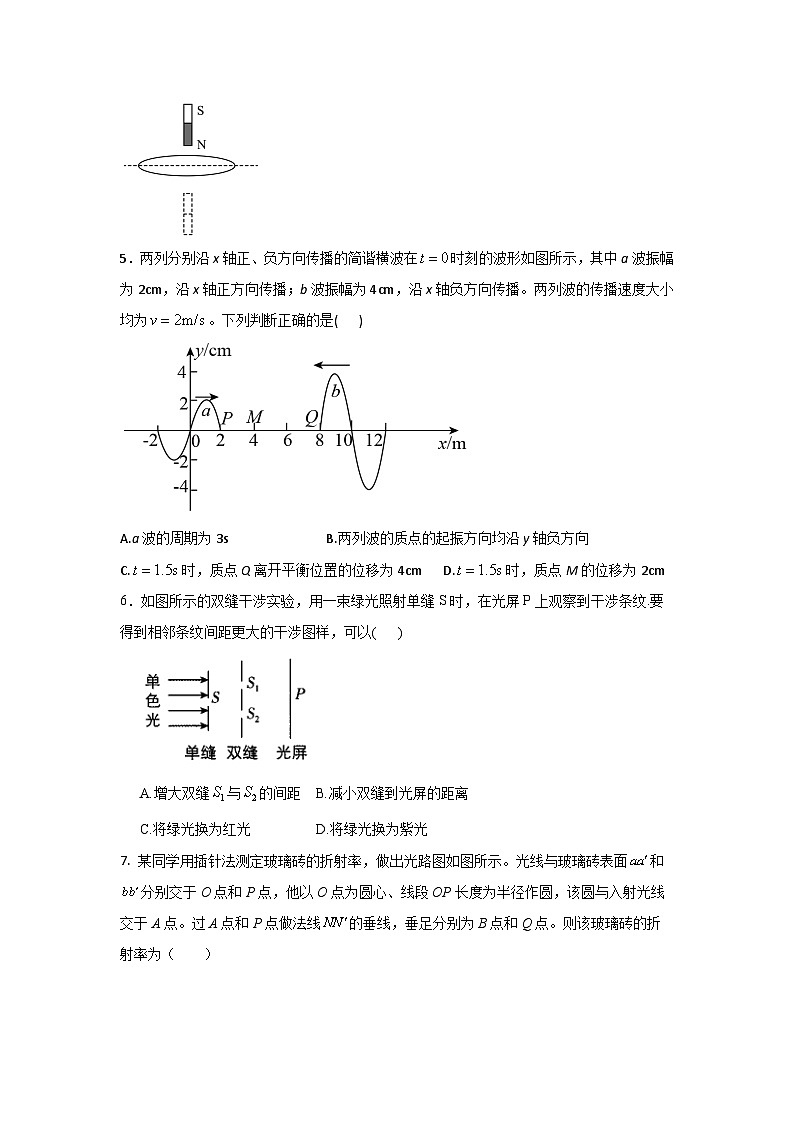 山东省东营市利津县高级中学2023-2024学年高二下学期开学考试物理试题02