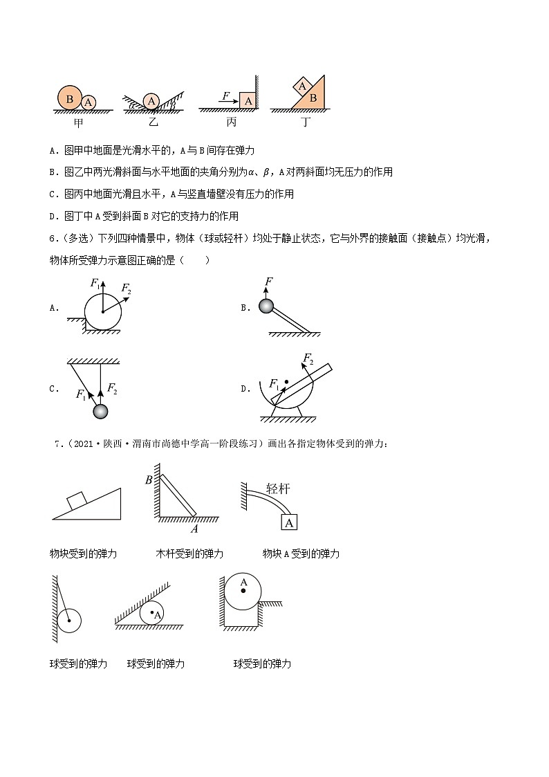 专题08重力 弹力(原卷版)第3页