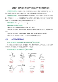 专题27圆周运动的动力学分析之水平面内的圆周运动-2023届高三物理一轮复习重难点逐个突破