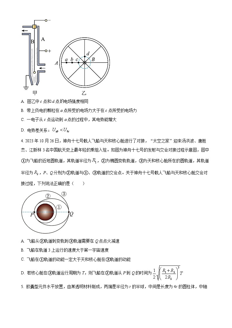 重庆市杨家坪中学2023-2024学年高三下学期第二次月考物理试题 Word版无答案第2页
