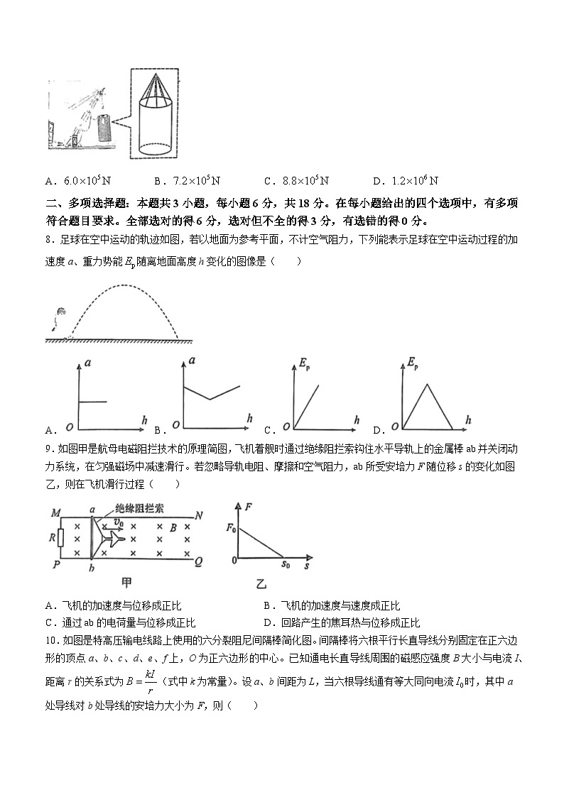 2024届广东省广州市高三下学期一模物理试卷（无答案）03