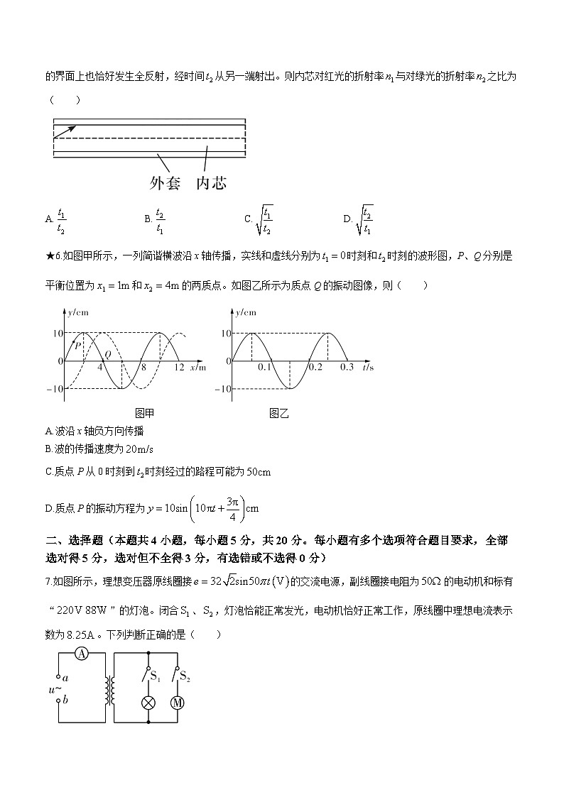 2024湖南省长郡中学高二下学期寒假检测(开学考试)物理含解析02
