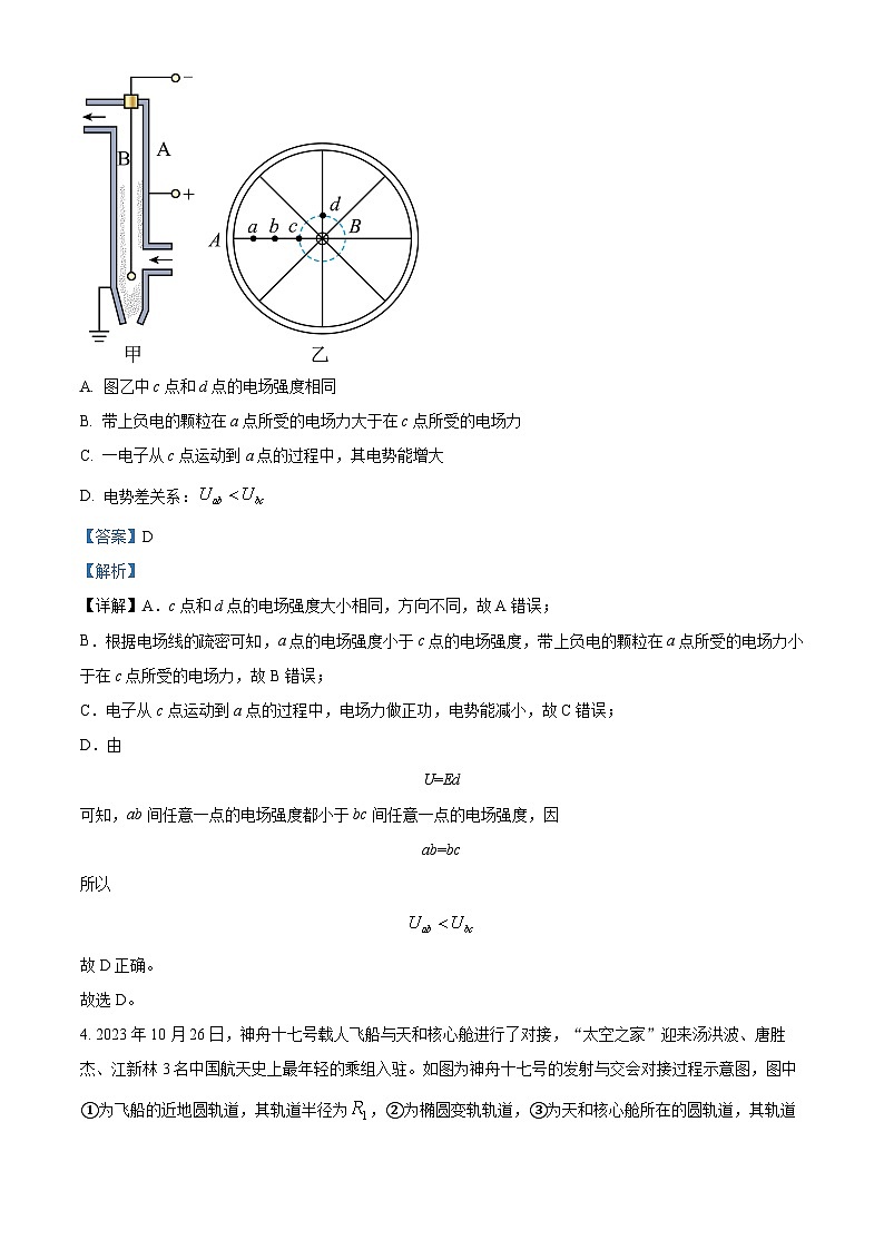 2024届重庆市杨家坪中学高三下学期第二次月考物理试题 (解析版)03