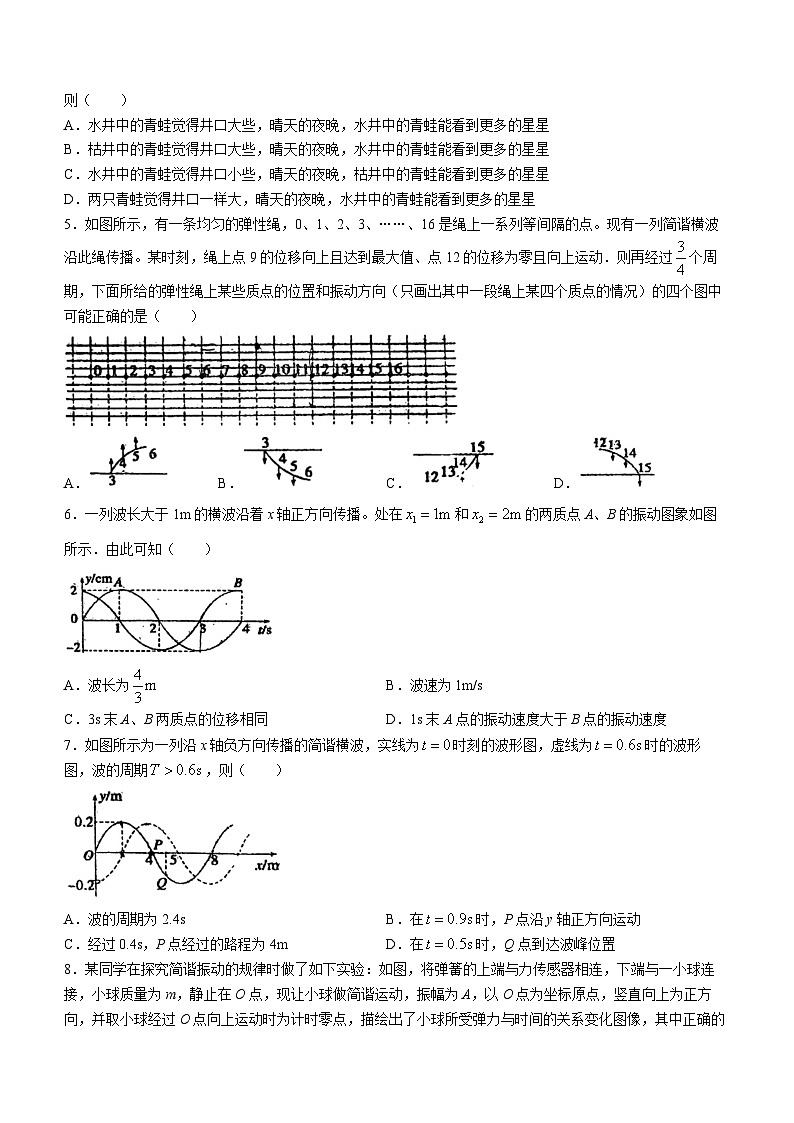 山东省实验中学2023-2024学年高二下学期开学考试物理试题第2页