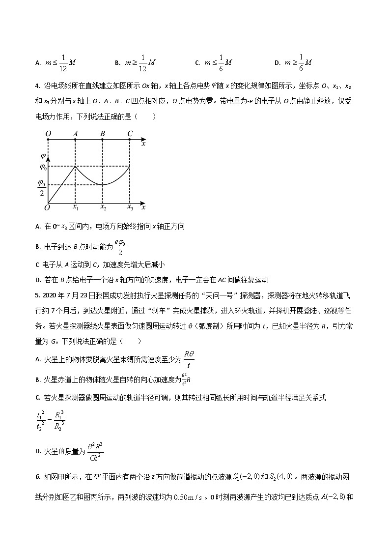 2023届河北省石家庄市第二中学高三下学期2月月考物理试题(Word版)第2页