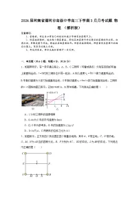 2024届河南省漯河市高级中学高三下学期3月月考试题 物理 (解析版)