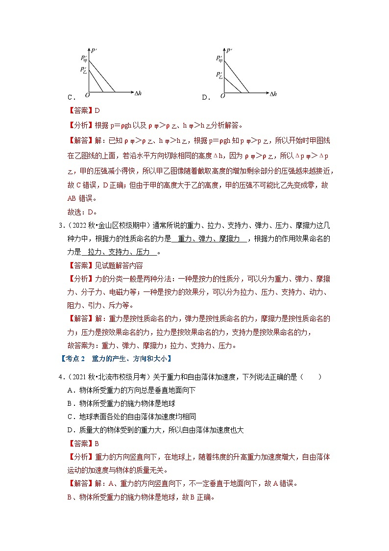 第3章 相互作用——力(易错60题23大考点)-2024-2025学年高中物理同步高频考点专题训练(人教版必修第一册)03