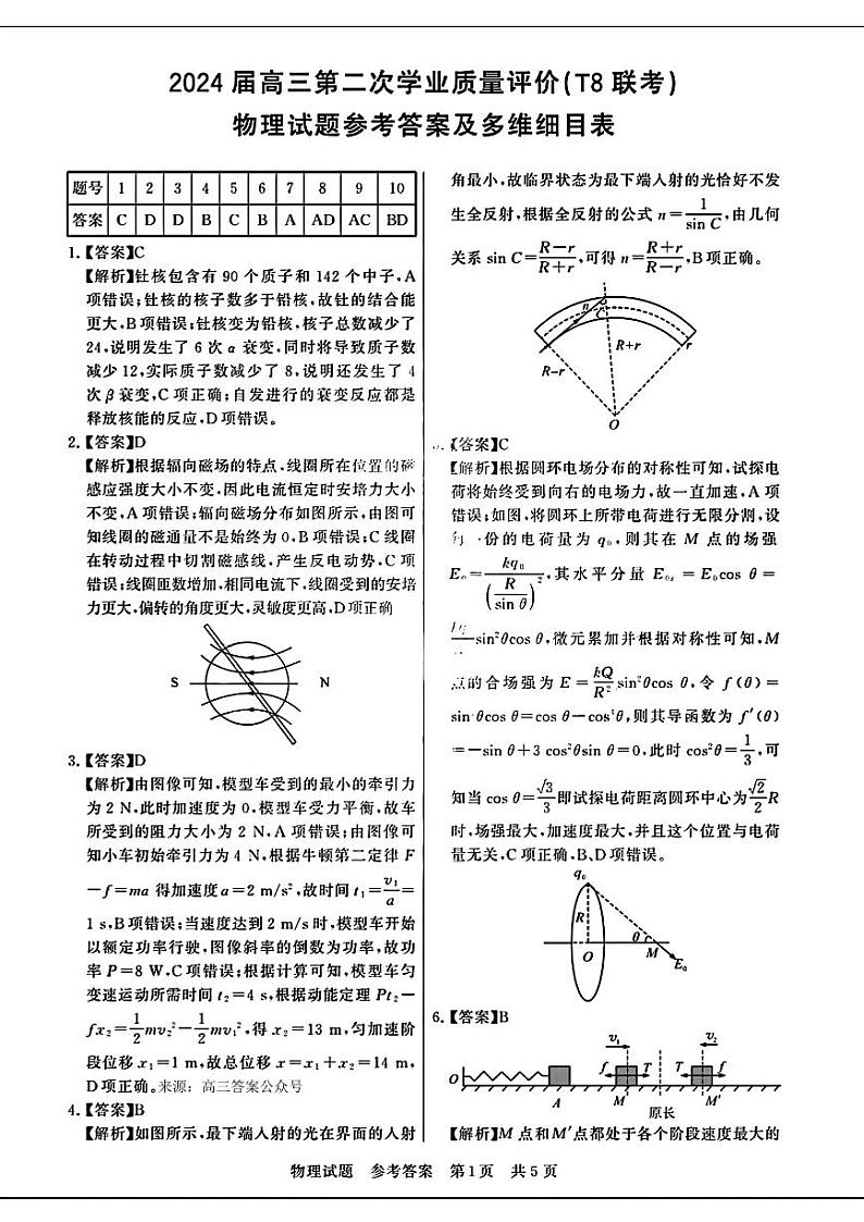 物理答案第1页