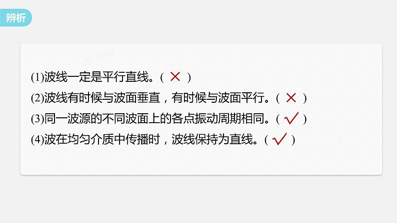 3.2+波的反射和折射+课件-2023-2024学年高二上学期物理鲁科版(2019)选择性必修第一册08