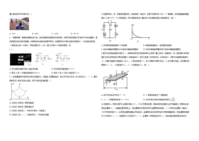 2024年江苏省高三下学期考前物理模拟试卷第2页