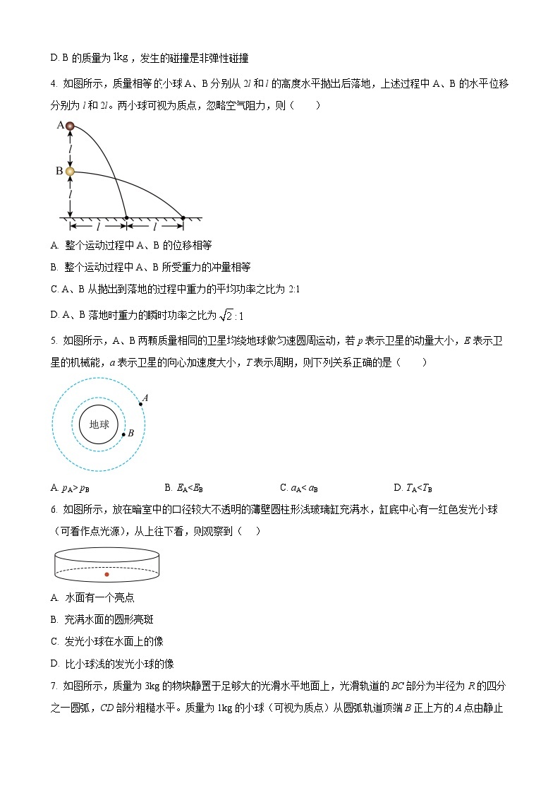 重庆市2023-2024学年高二下学期3月月考物理试题（原卷版+解析版）02