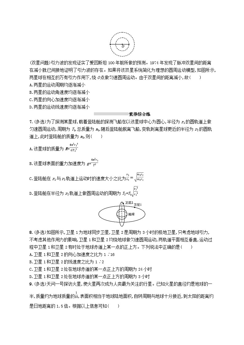 2025屆高考物理一輪復(fù)習(xí)專項(xiàng)練習(xí)課時(shí)規(guī)范練13萬(wàn)有引力定律及其應(yīng)用第2頁(yè)