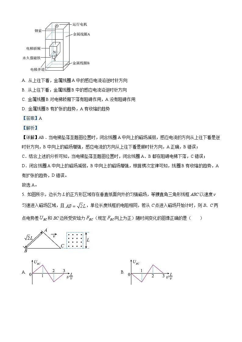 2024遂宁射洪中学高二下学期3月月考物理试题含解析03