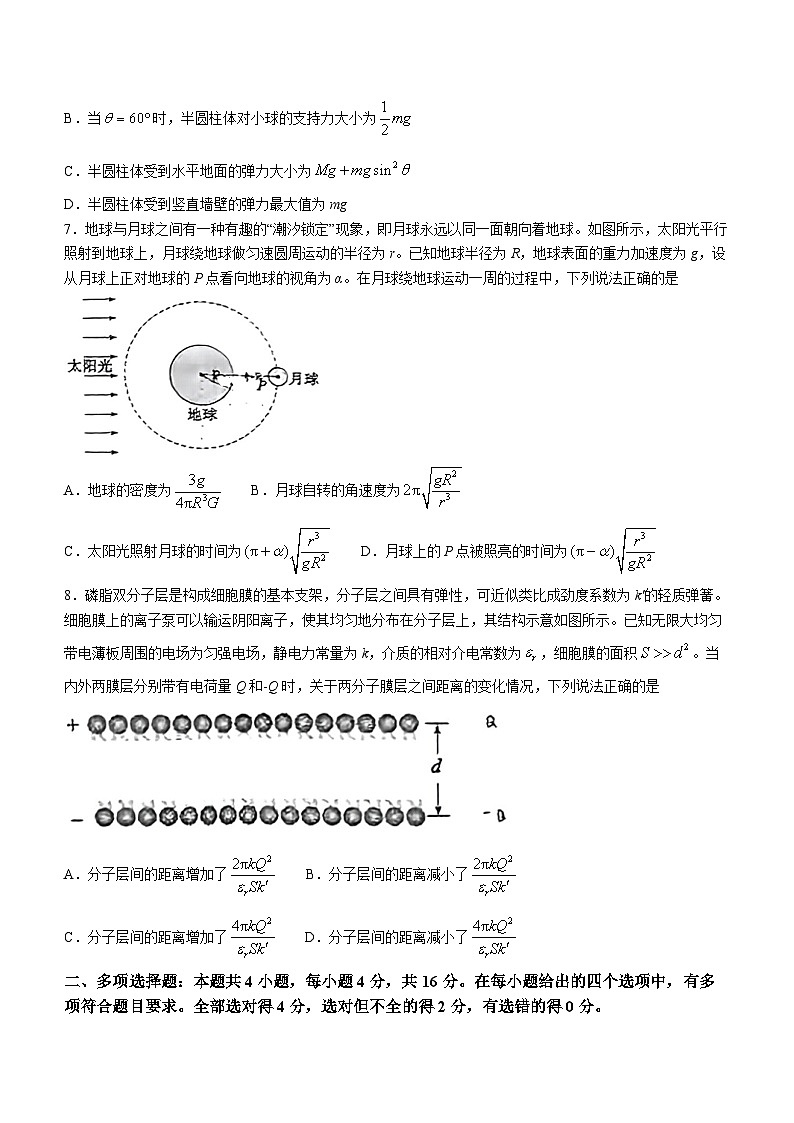 2024届山东省枣庄市高三下学期3月模拟考试(二模)物理试题及答案(二调)03