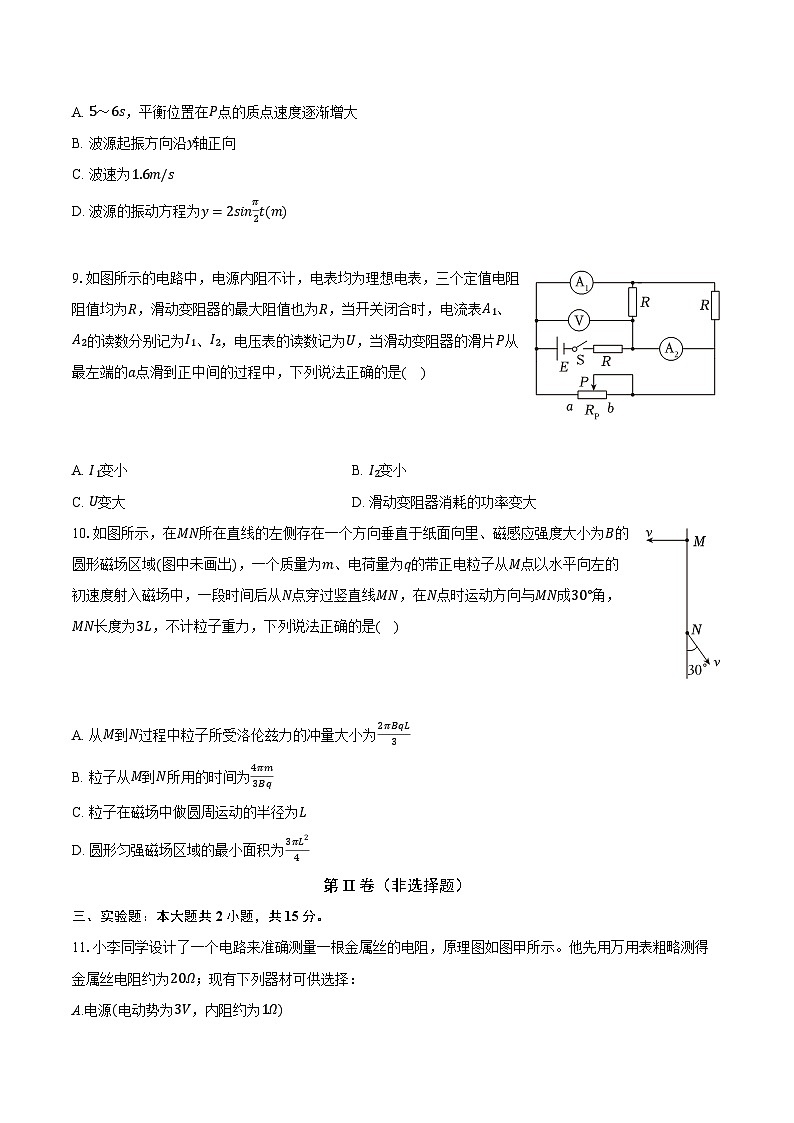 2024年贵州省3+3+3高考物理诊断试卷(二)(含解析)第3页