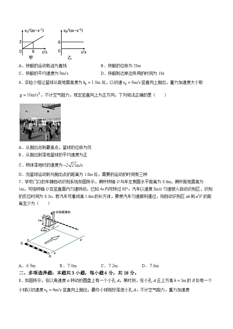 广东省茂名市高州市第四中学2023-2024学年高一下学期3月月考物理试题第2页