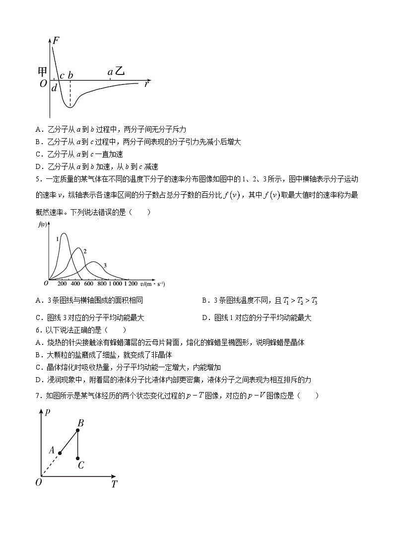 河北省邯郸市大名县第一中学2023-2024学年高二下学期3月月考物理试卷第2页
