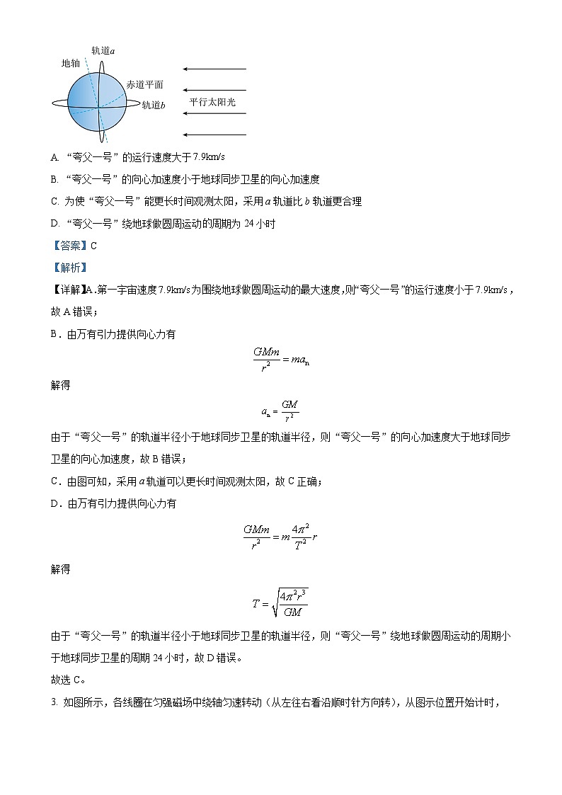 2024届广东省深圳市高三下学期一模考试物理试卷(解析版)第2页