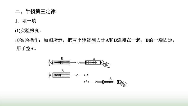 人教版高中物理必修第一册第三章相互作用力第三节牛顿第三定律课件第4页