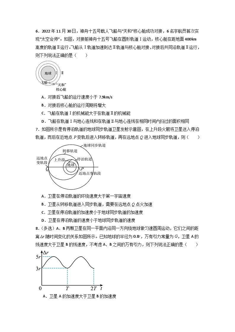 7.4 宇宙航行(专题训练)-高中物理同步知识点解读与专题训练(人教版必修第二册)03
