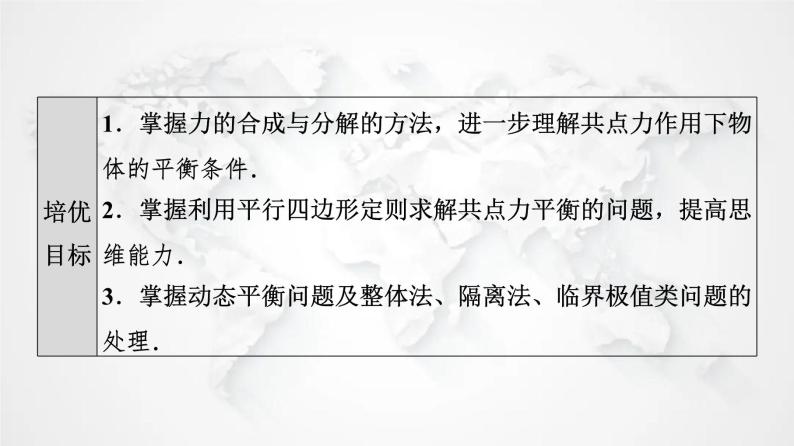 粤教版高中物理必修第一册第3章素养培优课3力的合成与分解、共点力的平衡课件+学案02