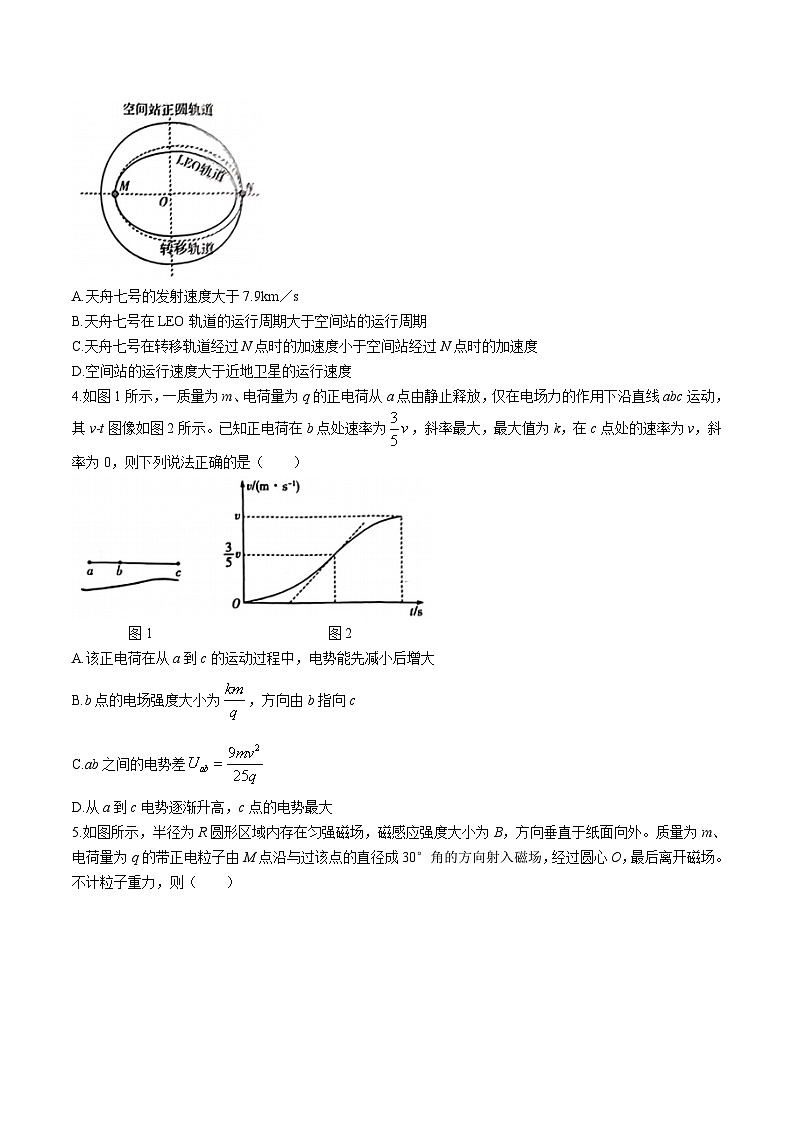 2024届湖南省衡阳市高三下学期第二次联考物理试题(Word版)02