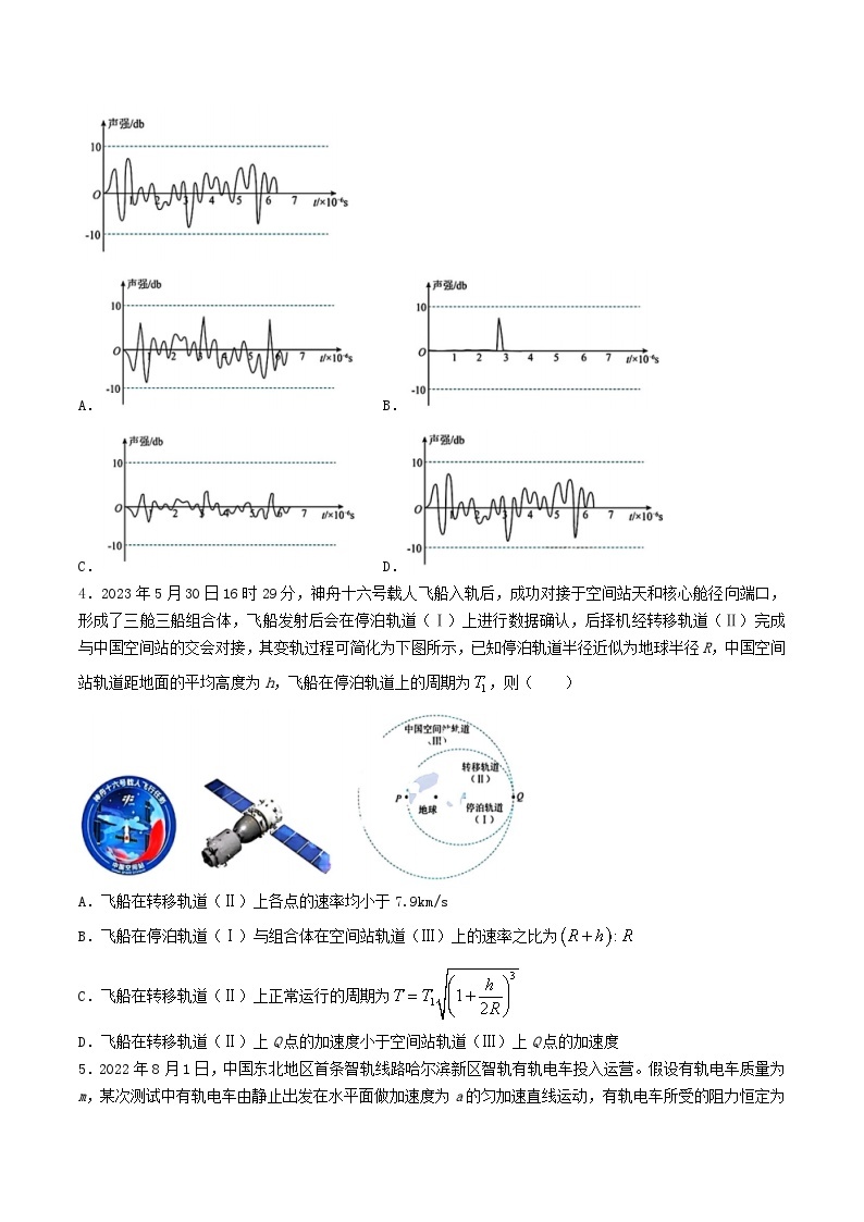 2024届黑龙江省哈尔滨市第九中学校高三下学期第二次模拟考试物理试题（Word版）02