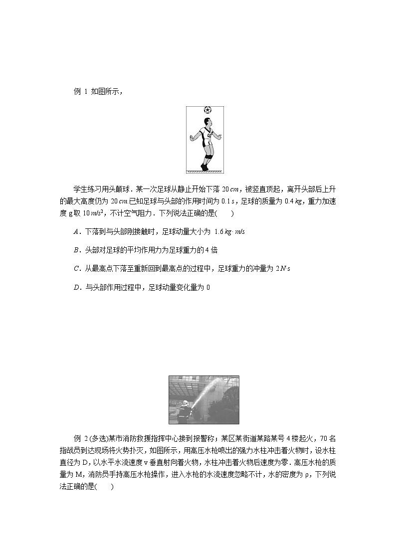 2024届高考物理二轮复习第5讲动量定理和动量守恒定律的应用学案02