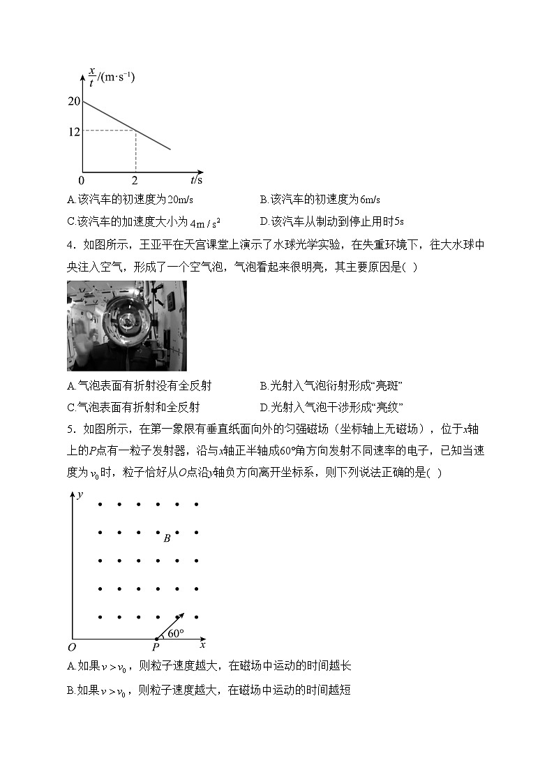 辽宁省锦州市2024届高三下学期2月摸底考试物理试卷(含答案)第2页