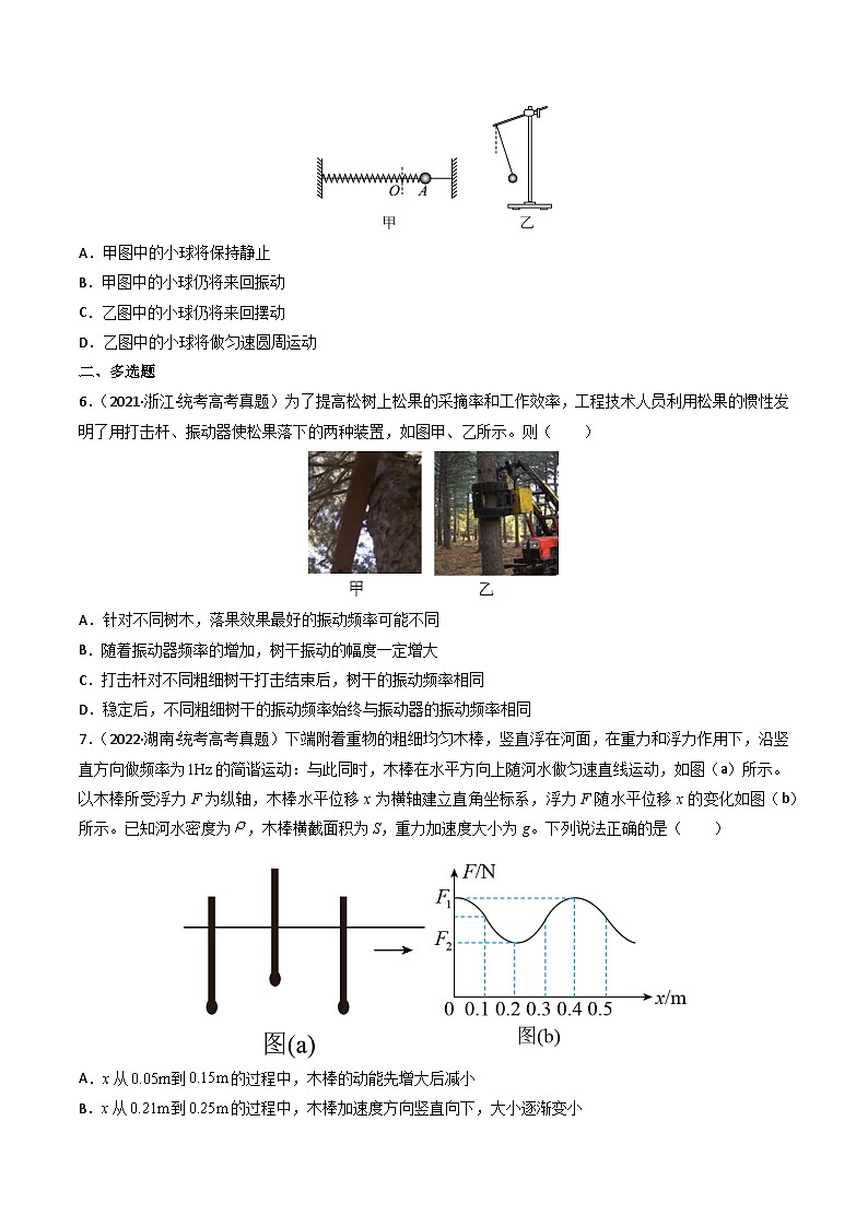 专题17  机械振动与机械波  学易金卷:三年(2021-2023)高考物理真题分项汇编(全国通用)(原卷版) 第3页