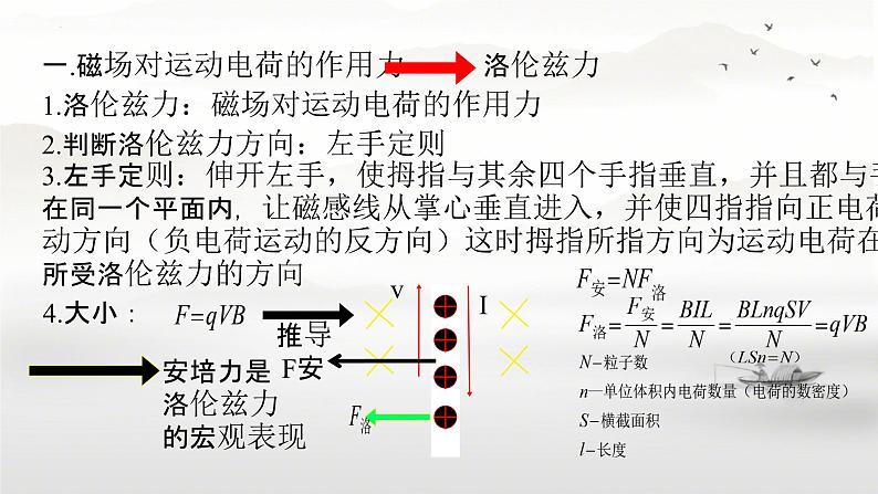 1.2 磁场对运动电荷的作用力2 课件-2023-2024学年高二下学期物理人教版(2019)选择性必修第二册02