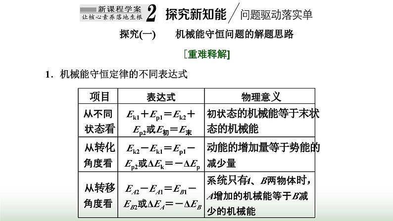 粤教版高中物理必修第二册第四章机械能及其守恒定律第七节生产和生活中的机械能守恒课件第8页