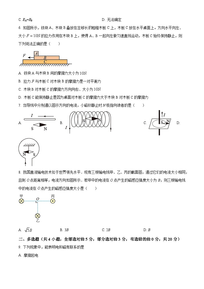 湖南省邵阳市邵阳县第二高级中学2023-2024学年高二下学期期中考试物理试题(原卷版+解析版)02