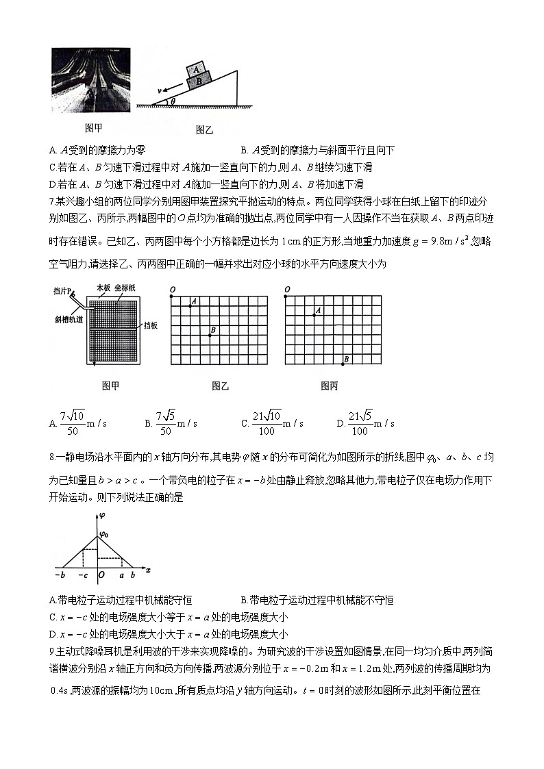 2024届江西省上饶市高三下学期第二次模拟考试物理试题 Word版第3页