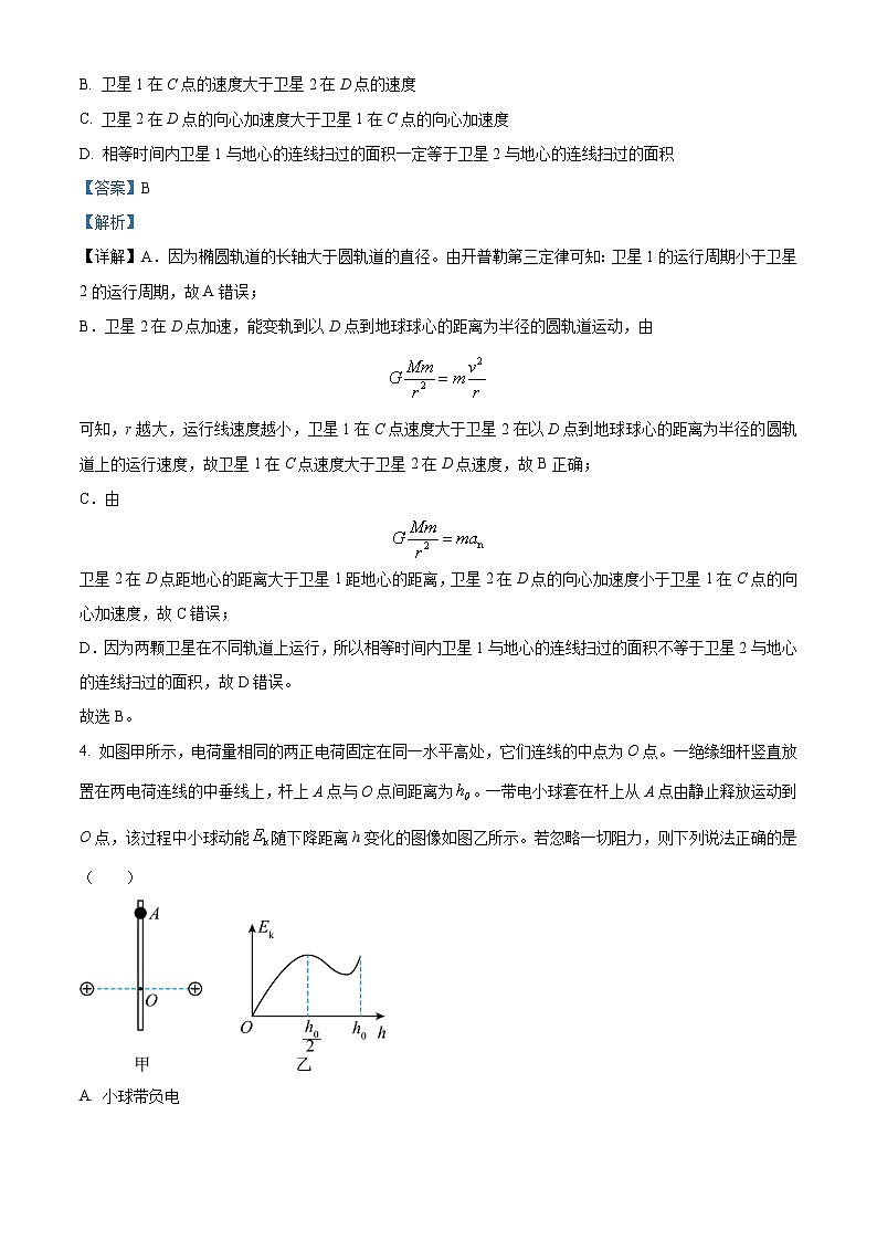 云南省昆明市师范大学附属中学2023-2024学年高三下学期月考(八)物理试题(Word版附解析)03